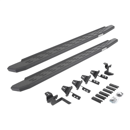 Go Rhino 69650568T -  RB30 Running Boards with Mounting Bracket Kit - Protective Bedliner Coating