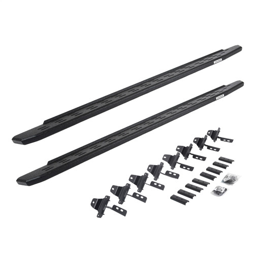 Go Rhino 69651687T -  RB30 Running Boards with Mounting Bracket Kit - Protective Bedliner Coating