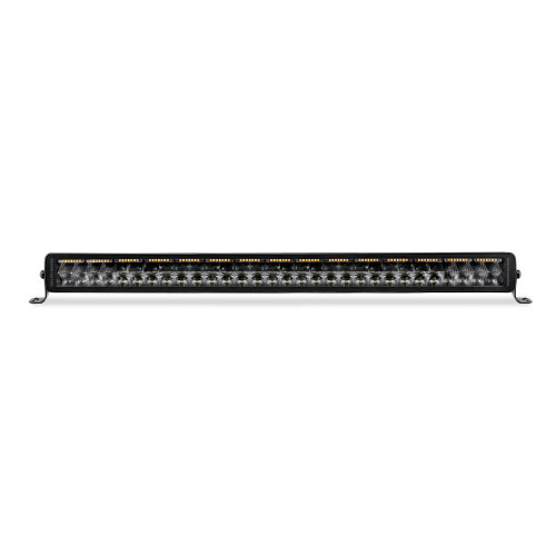 Go Rhino 753003012CDS - Xplor Blackout Combo Series Dbl Row LED Light Bar w/Amber (Side/Track Mount) 32in. - Blk