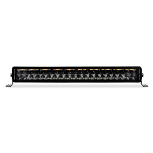 Go Rhino 752002112CDS - Xplor Blackout Combo Series Dbl Row LED Light Bar w/Amber (Side/Track Mount) 21.5in. - Blk