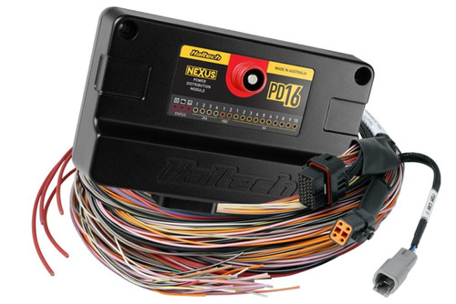 Haltech HT-198201 - NEXUS PD16 + Flying Lead Harness - 5M (16ft)