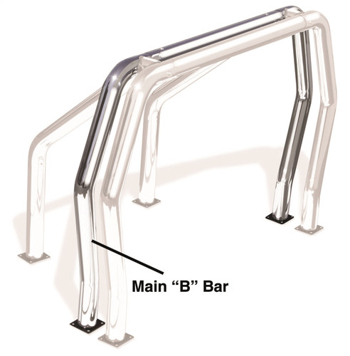 Go Rhino 92002C - RHINO Bed Bar - Rear Main B bar - Chrome