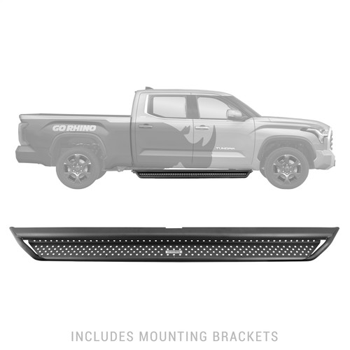Go Rhino D14439T -  Dominator Xtreme D1 SideSteps - Complete Kit: SideStep + Brackets - Textured Black