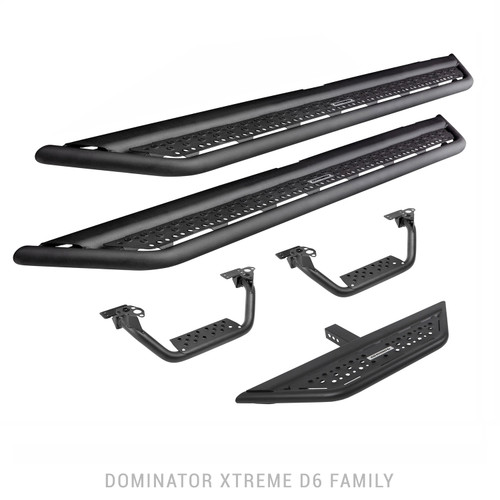 Go Rhino D64030T - 22-24 Ford Maverick Dominator Xtreme D6 SideSteps Complete Kit w/SideStep + Brkts