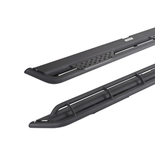 Go Rhino DT4432T - 2024 Toyota Tacoma Double Cab Dominator Xtreme DT SideSteps w/ Brackets - Texture Black