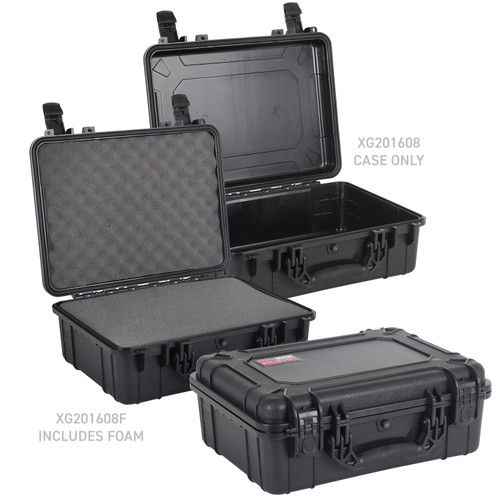 Go Rhino XG201608 - XVenture Gear Hard Case - Large 20in. / Lockable / IP67 / Automatic Air Valve - Tex. Black
