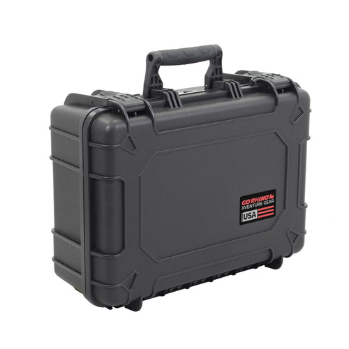 Go Rhino XG181407 - XVenture Gear Hard Case - Medium 18in. / Lockable / IP67 / Automatic Air Valve - Tex. Black
