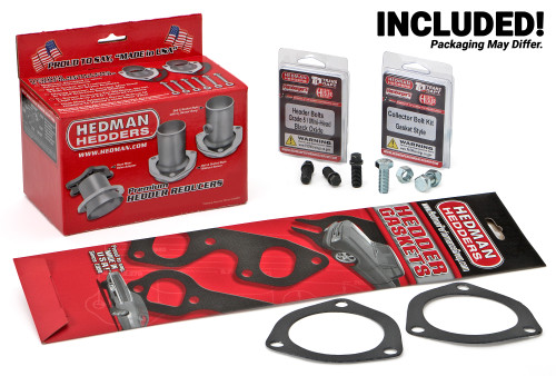 Hedman Hedders 68370 - BLOCK HUGGER HEADERS; CHEVY BB 396-502; 1-3/4 IN. TUBES; UNCOATED