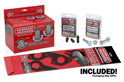 Hedman Hedders 69040 - HEDMAN HEADERS 1982-04 CHEVY/GMC S10/S15 (2WD) LS SWAP HEADERS; 1-1/2 IN. MID-LENGTH TUBE; 2-1/2 IN. BALL COLLECTOR- UNCOATED