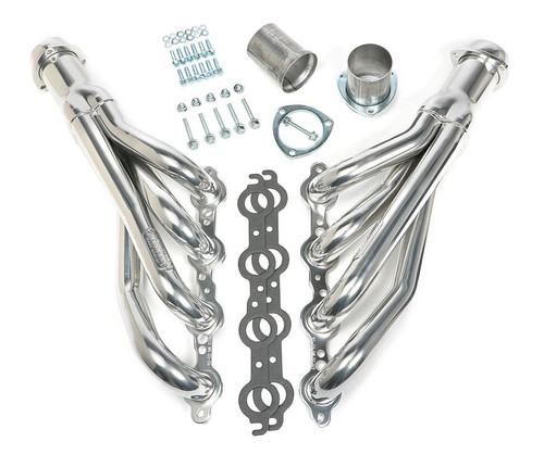 Hedman Hedders 69716 - LS SWAP HEADERS; MID LENGTH; 67-87 CHEVY C10 / C20 TRUCKS & SUVS; HTC SILVER CERAMIC COATED