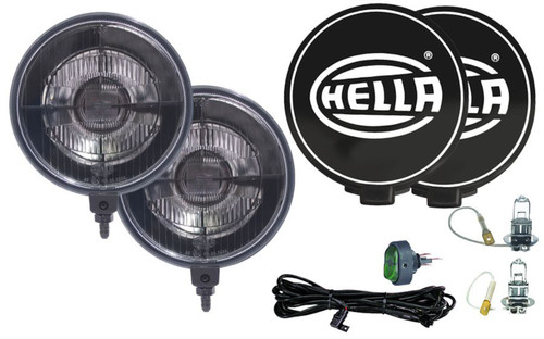 Hella 005750991 - 500 Series 12V Black Magic Halogen Driving Lamp Kit