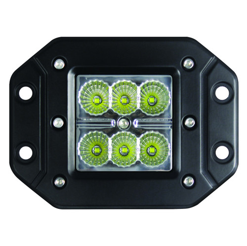 Hella 357204021 - Value Fit Flush Mount 3in 18W Cube Flood Beam LED Light