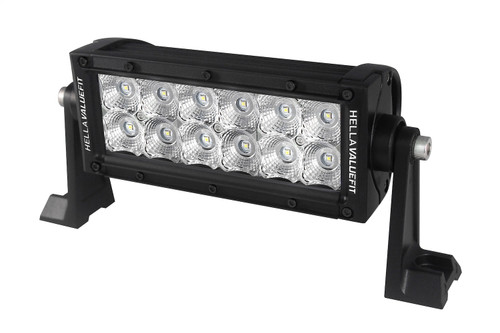 Hella 357208001 - Value Fit Sport 8in Light - 36W Dual Row Flood Beam - LED