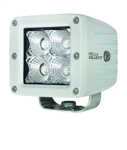 Hella 357204041 - HVF Cube 4 LED Off Road Kit - 3.1in 12W Flood Beam
