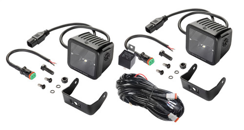 Hella 358176821 - Universal Black Magic 3.2in L.E.D. Cube Kit - Spot Beam Hella 358176821 - Universal Black Magic 3.2in L.E.D. Cube Kit - Spot Beam