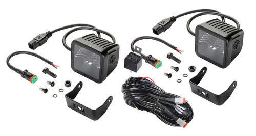 Hella 358176811 - Universal Black Magic 3.2in L.E.D. Cube Kit - Flood Beam Hella 358176811 - Universal Black Magic 3.2in L.E.D. Cube Kit - Flood Beam