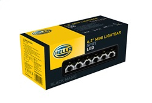 Hella 358176211 - Universal Black Magic 6 L.E.D. Mini Light Bar - Spot Beam Hella 358176211 - Universal Black Magic 6 L.E.D. Mini Light Bar - Spot Beam