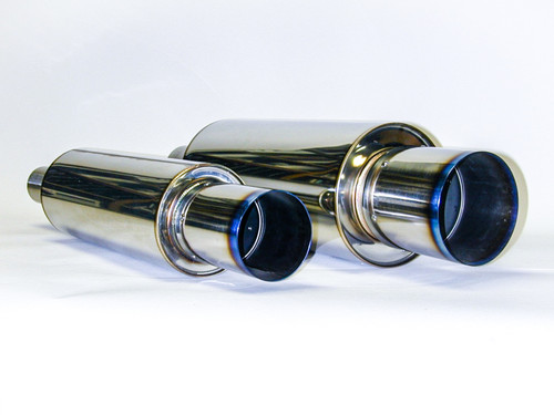 HKS 34005-FK001 - Universal Stainless Hi Power 170mm Titanium Muffler
