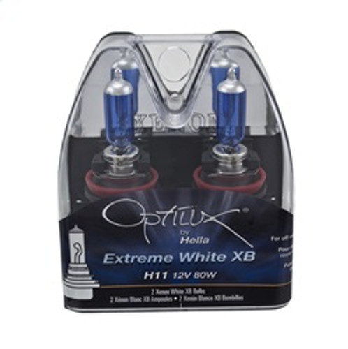 Hella H71071032 - Optilux XB Extreme Type H11 12V 80W Blue Bulbs - Pair