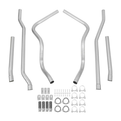 Hooker 16523HKR - Dual Competition Header Back Exhaust System Kit