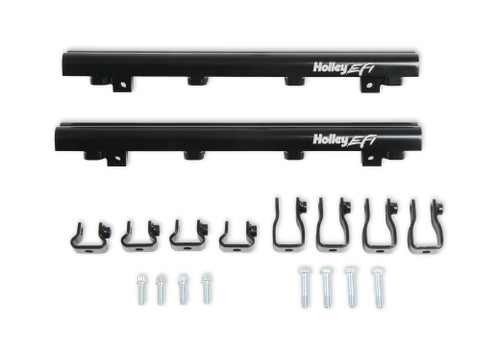 Holley EFI 534-261 - Replacement Fuel Rail Kit For Lo-Ram Dual Injector Manifolds