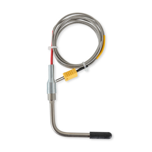Holley EFI 554-180 - EGT Probe; 1/4 in.; Open Tip; 90 Degree; 60 in.;