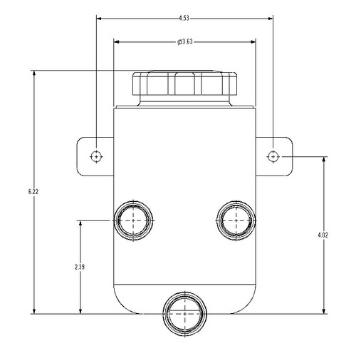 Holley 198-212 - Power Steering Reservoir