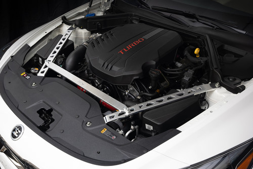 HPS Performance 42-105R - Increase rigidity, reduce chassis flex, 3-piece bolt on strut bar