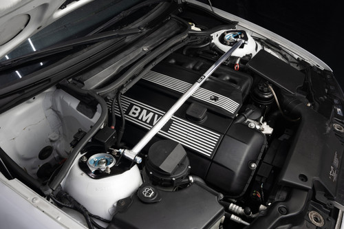 HPS Performance 42-103P - Increase rigidity, reduce chassis flex, 3-piece bolt on strut bar