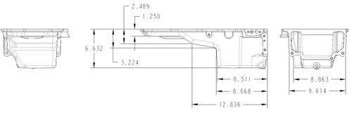 Holley 302-4 - GM LS Swap Oil Pan - 4WD / Truck / Off-Road