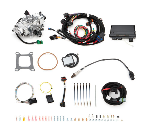 Holley 550-1001 - Terminator X Stealth Kit 4150 Shiny Finish
