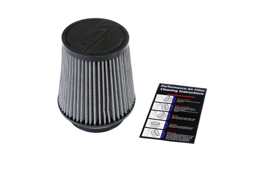 HPS Performance HPS-4300 - Performance air filter, 4" flange ID, 7-3/4" height, pre-oiled and reusable