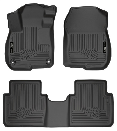 Husky Liners 99401 - 2017 Honda CR-V Weatherbeater Black Front & 2nd Seat Floor Liners Husky Liners 99401 - 2017 Honda CR-V Weatherbeater Black Front & 2nd Seat Floor Liners