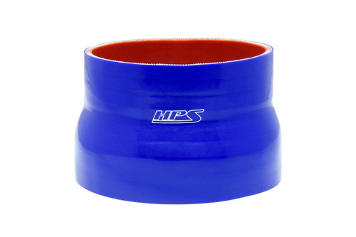 HPS Performance HTSR-400-500-BLUE - Silicone Reducer Hose,High Temp 4-ply Reinforced,4" - 5" ID,3" Long,Blue