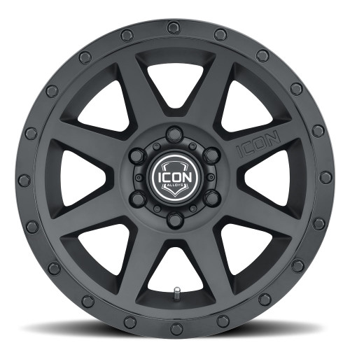 Icon 1817855557DB - Rebound 17x8.5 5x150 25mm Offset 5.75in BS 110.1mm Bore Double Black Wheel