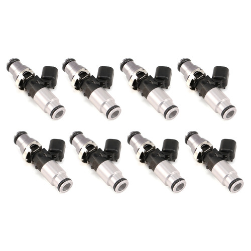 Injector Dynamics 1050.60.14.14B.8 -  1050cc Injectors 60mm Length 14mm Grey Adaptor Top - Blue Bottom Adap (Set of 8)