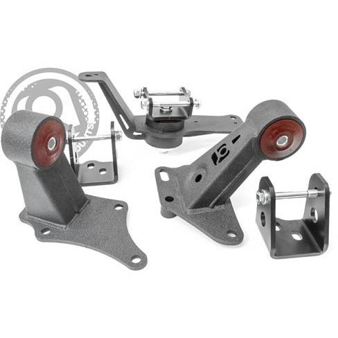 Innovative Mounts 90758-85A - 00-09 S2000 Adapter Conversion Engine Mount Kit K Series/Manual /OEM Position 400-500HP 85A Grey