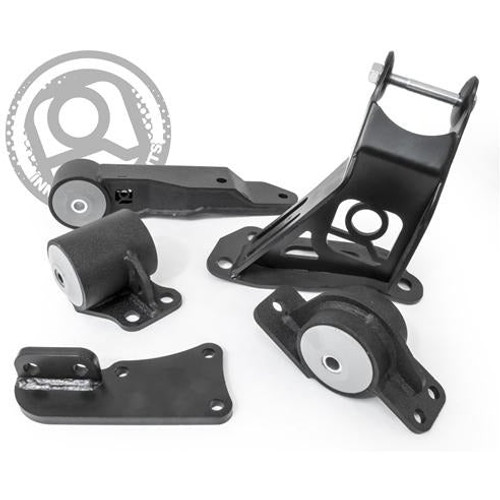 Innovative Mounts 90752-95A - 00-06 Insight Conversion Engine Mount Kit K20 Auto 2 Manual 500+HP 95A Red