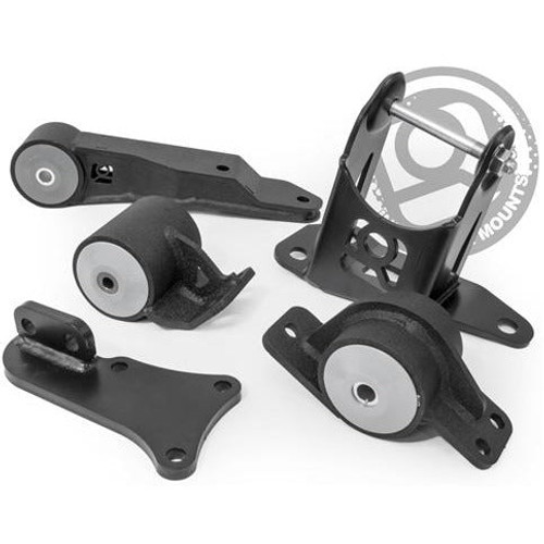 Innovative Mounts 90753-95A - 00-06 Insight Conversion Engine Mount Kit K24 Manual 500+HP 95A Red