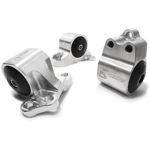 Innovative Mounts B10150-95A - 92-95 Civic 94-01 Integra Replacement Billet Mount Kit B/D-Series Manual / Hydro H2B 500+HP 95A Red