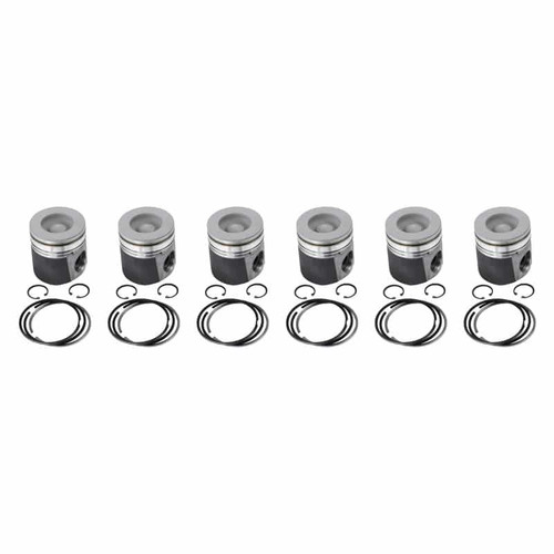 Industrial Injection PDM-03523.020 - Dodge Marine Big Bowl Pistons For 89-98 Cummins 12 Valve Stock .020 Over
