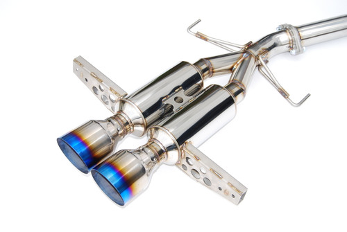 Invidia HS17CHB7GM2ST - 2017+ Honda Civic Hatchback Sport/Sport Touring Gemini Titanium Tip Cat-back Exhaust