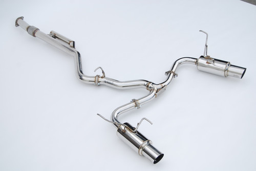 Invidia HS22WRXGTP - 2022+ Subaru WRX N1 Twin Outlet Single Layer SS Tip Cat-Back Exhaust