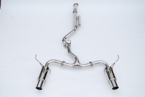Invidia HS22WRXGTP - 2022+ Subaru WRX N1 Twin Outlet Single Layer SS Tip Cat-Back Exhaust