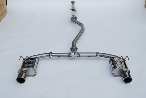 Invidia HS22HS4QD1RSL - 2022+ Honda Civic Si (1.5T) 70mm Q300 Cat Back Exhaust - Rolled SS Tips