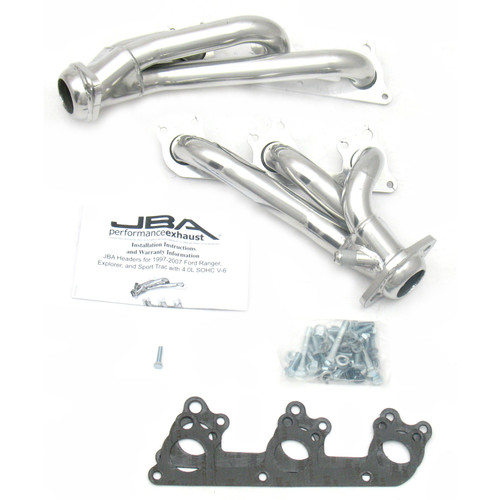 JBA 1674S-1JS - 97-11 Ford Ranger 4.0L OHC w/Driver Side EGR 1-1/2in Primary Silver Ctd Cat4Ward Header