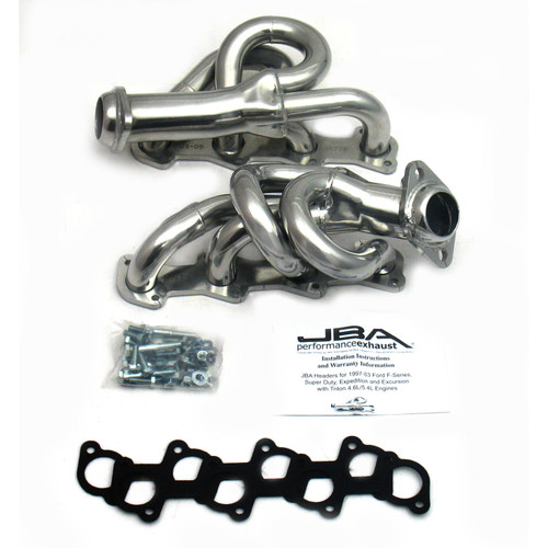 JBA 1677SJS - 97-03 Ford F-150 4.6L 2V 1-1/2in Primary Silver Ctd Cat4Ward Header