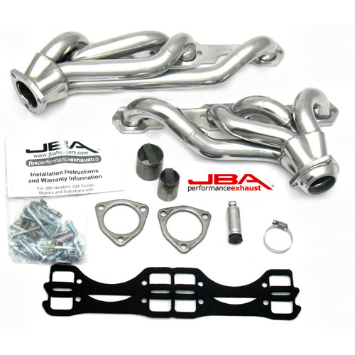 JBA 1830S-6JS - 65-86 GM Truck 265-400 Carbureted w/A.I.R. 1-5/8in Primary Slvr Ctd Cat4Ward Header