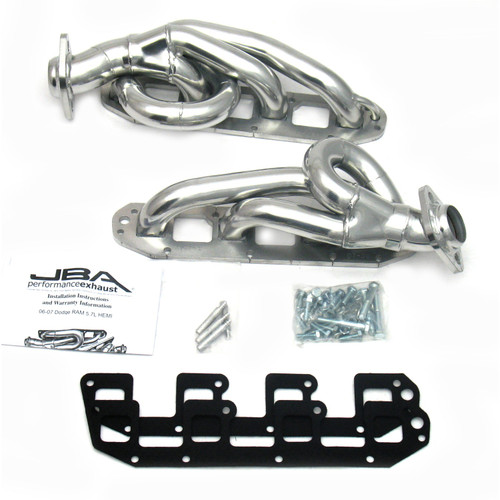 JBA 1961S-1JS - 03-08 Dodge RAM 5.7L HEMI 1-5/8in Primary Silver Ctd Cat4Ward Header