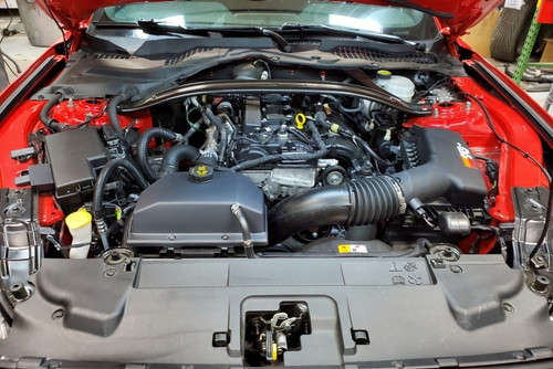 JLT JLTCTC-FM15 - 15-19 Ford Mustang Black Textured Coolant Tank Cover